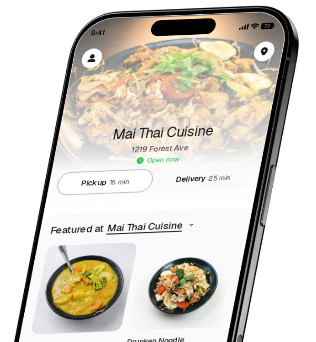 Mai Thai Cuisine app preview